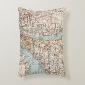 ニューヨークのウェストチェスター郡の地図 アクセントクッション (正面(垂直))