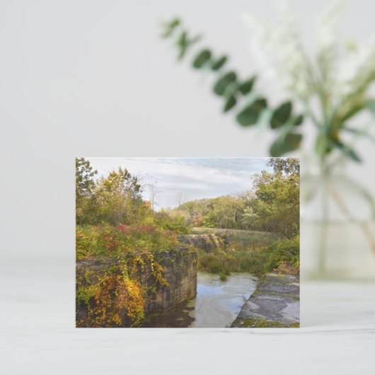 ニューヨークのエリー運河のオールドロック19 ポストカード (スタンド正面)