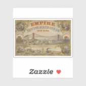 ニューヨークのエンパイア裁縫マシン社のヴィンテージ広告 シール (シート)