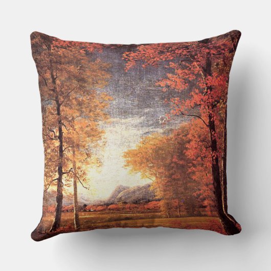 ニューヨークのオネイダ郡アメリカ秋 クッション (裏面)