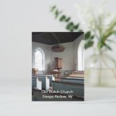 ニューヨークのオランダ教会で眠いホロー ポストカード (スタンド正面)