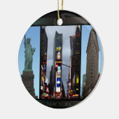 ニューヨークのオーナメントのニューヨークの記念品の装飾 セラミックオーナメント (左)