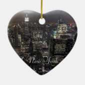 ニューヨークのオーナメントのニューヨークの記念品の装飾 セラミックオーナメント (裏面)