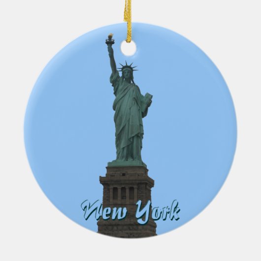 ニューヨークのオーナメントのニューヨークの記念品の装飾 セラミックオーナメント (裏面)