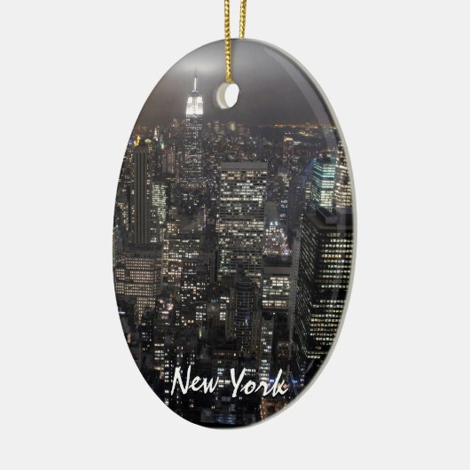 ニューヨークのオーナメントのパーソナライズなニューヨークの記念品 セラミックオーナメント