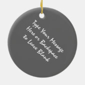 ニューヨークのオーナメントのパーソナライズな記念品の装飾 セラミックオーナメント (裏面)