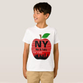 ニューヨークのカスタム名 ビッグアップル Tシャツ (正面フル)