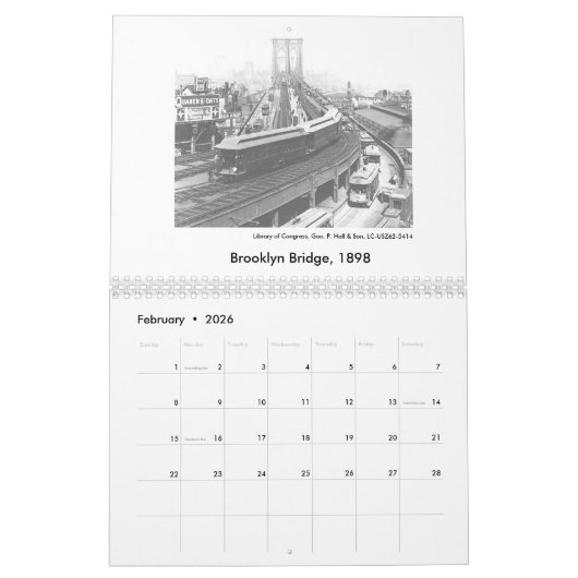 ニューヨークのカレンダーの2016の古いイメージ カレンダー (2月 2026)