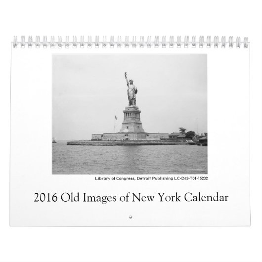 ニューヨークのカレンダーの2016の古いイメージ カレンダー (カバー)