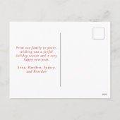 ニューヨークのクリスマス建物、建築スカイライン シーズンポストカード (裏面)