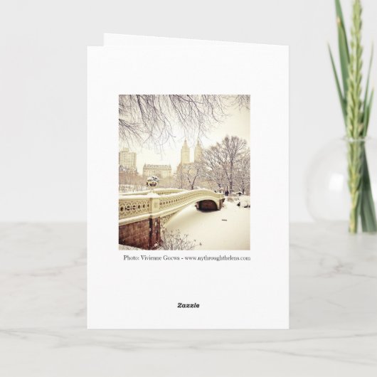 ニューヨークのクリスマス シーズンカード (裏面)