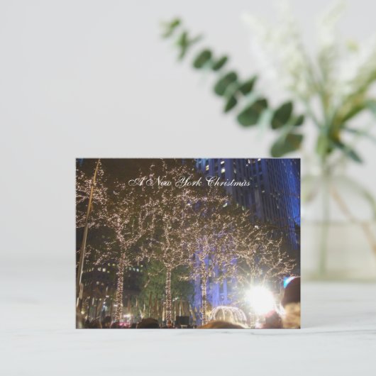 ニューヨークのクリスマス シーズンポストカード (スタンド正面)