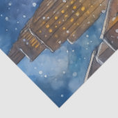 ニューヨークのクリスマス - 冬の都市の風景 薄葉紙 (詳細)