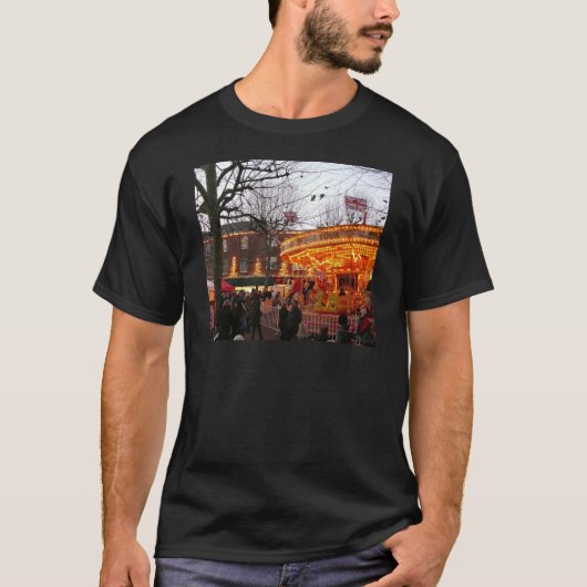 ニューヨークのクリスマス Tシャツ (正面)