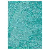 ニューヨークのグラフィック地図 クリップボード (裏面)