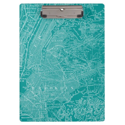 ニューヨークのグラフィック地図 クリップボード (正面)