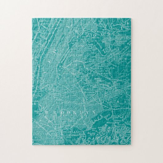 ニューヨークのグラフィック地図 ジグソーパズル (縦)