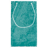 ニューヨークのグラフィック地図 スモールペーパーバッグ (裏面)