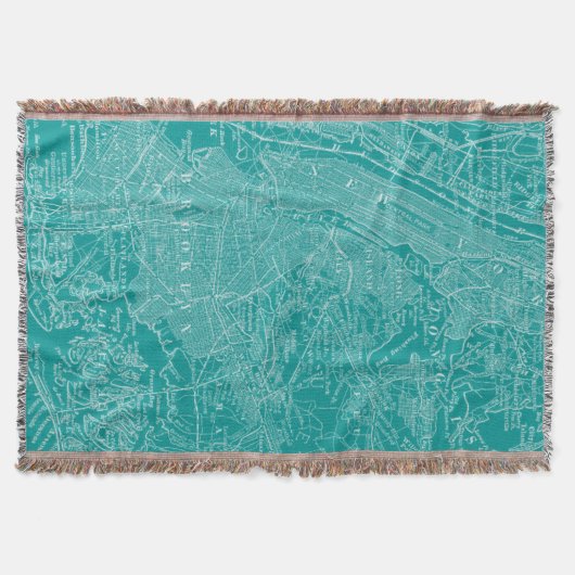 ニューヨークのグラフィック地図 スローブランケット (正面)