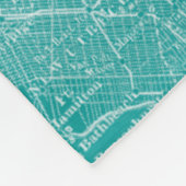 ニューヨークのグラフィック地図 フリースブランケット (角)