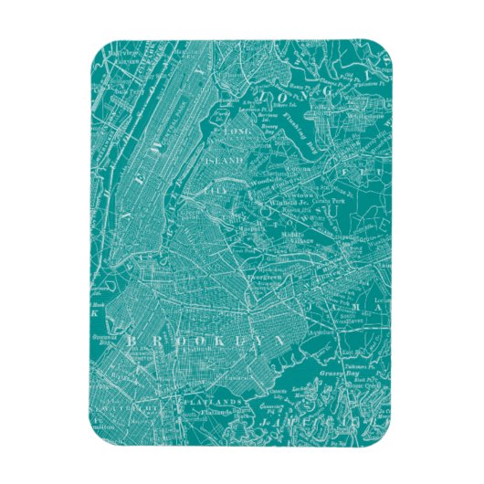 ニューヨークのグラフィック地図 マグネット (縦)