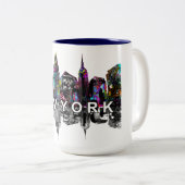 ニューヨークのグラフィティ ツートーンマグカップ (正面右)