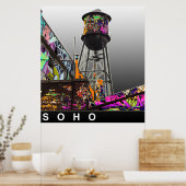 ニューヨークのグラフィティ ポスター (キッチン)