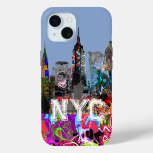 ニューヨークのグラフィティ iPhone 15ケース