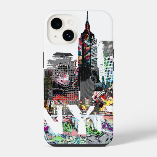 ニューヨークのグラフィティ iPhoneケース (裏面)