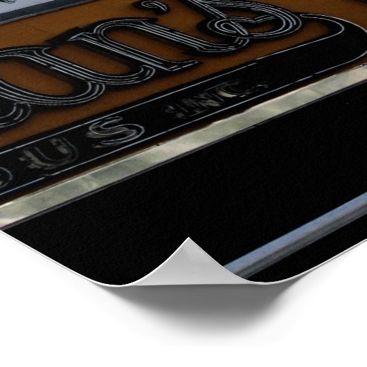 ニューヨークのコニーアイランド写真 ポスター (角)