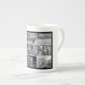 ニューヨークのコラージュのマグ ボーンチャイナマグカップ (正面右)