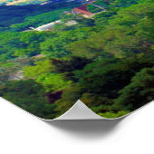 ニューヨークのコーニングの街と谷 ポスター (角)