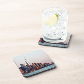 ニューヨークのサンセットスカイラインビューオブワールドトレードセンター コースター (右側)