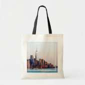 ニューヨークのサンセットスカイラインビューオブワールドトレードセンター トートバッグ (正面)