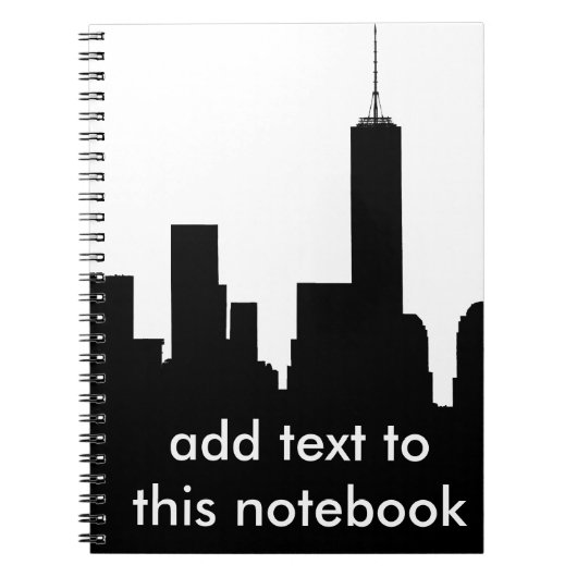 ニューヨークのシルエット ノートブック (正面)