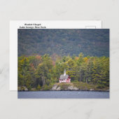 ニューヨークのジョージ湖にポーリストの礼拝堂 ポストカード (正面/裏面)