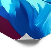 ニューヨークのスカイラインとフォーヴィストの自由の女神 ポスター (角)