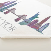 ニューヨークのスカイラインによって着色される建物 シェルパブランケット (3/4)