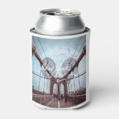 ニューヨークのスカイラインのハートビートの像 缶クーラー (缶正面)