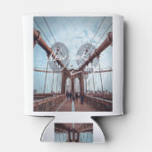 ニューヨークのスカイラインのハートビートの像 缶クーラー (裏面)