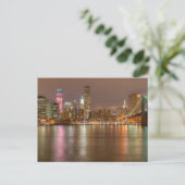 ニューヨークのスカイラインのパノラマ ポストカード (スタンド正面)