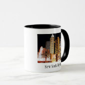ニューヨークのスカイラインのマグ マグカップ (正面右)