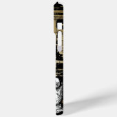 ニューヨークのスカイラインダマスク焼けたつる植物iPhoneケース Case-Mate iPhoneケース (裏面 / 左)