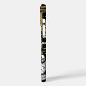 ニューヨークのスカイラインダマスク焼けたつる植物iPhoneケース Case-Mate iPhoneケース (裏面 / 左)