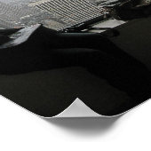 ニューヨークのスカイラインビューを楽しむ ポスター (角)