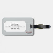 ニューヨークのスカイライン1896年 ラゲッジタグ (裏面横)