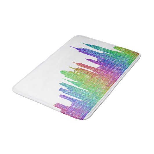 ニューヨークのスカイライン バスマット (アングル)