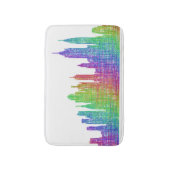 ニューヨークのスカイライン バスマット (正面縦)