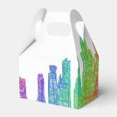 ニューヨークのスカイライン フェイバーボックス (裏面サイド)