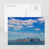 ニューヨークのスカイライン ポストカード (正面/裏面)